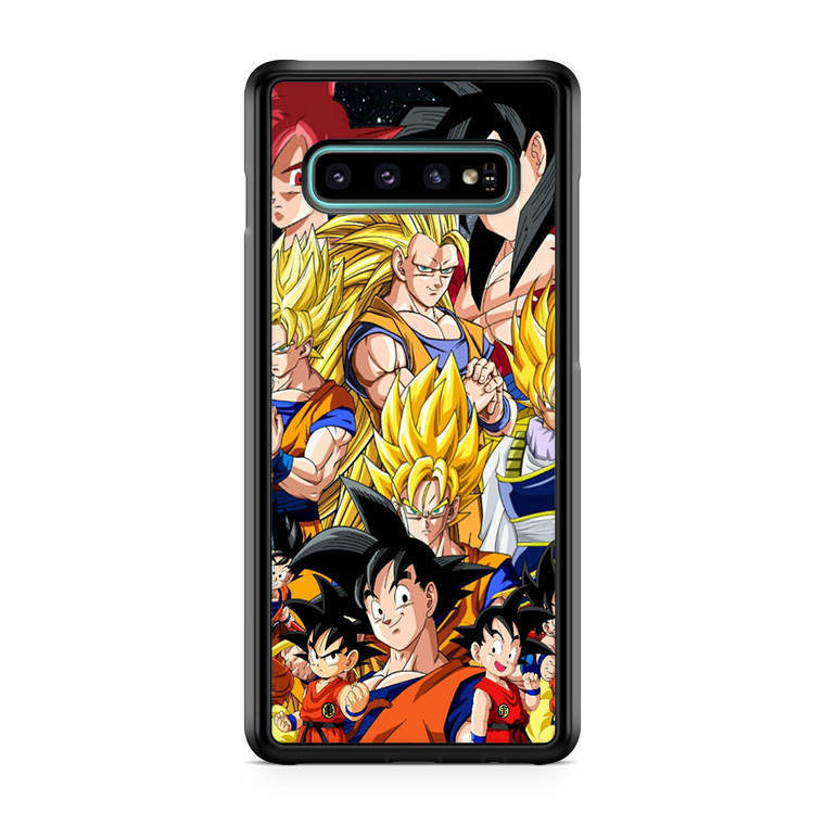 Dragon Ball Z Son Goku Collage Samsung Galaxy S10 Case