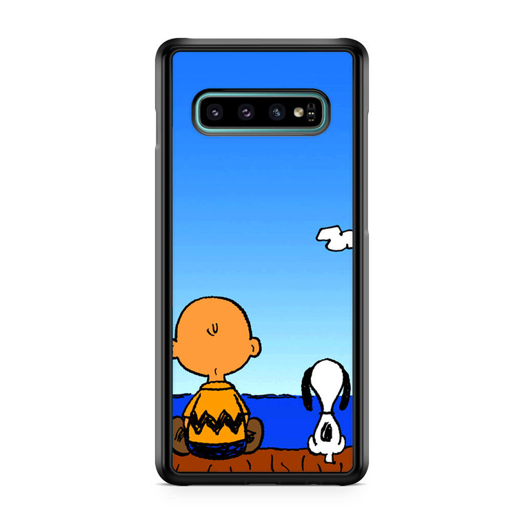 Snoopy Charlie Brown Samsung Galaxy S10 Case