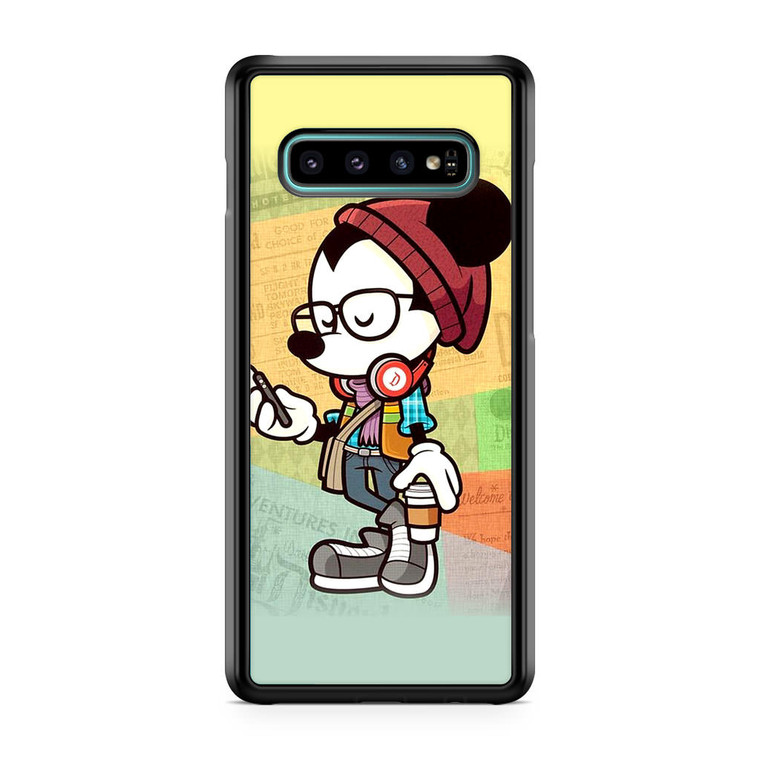 Hipster Mickey Mouse Samsung Galaxy S10 Case