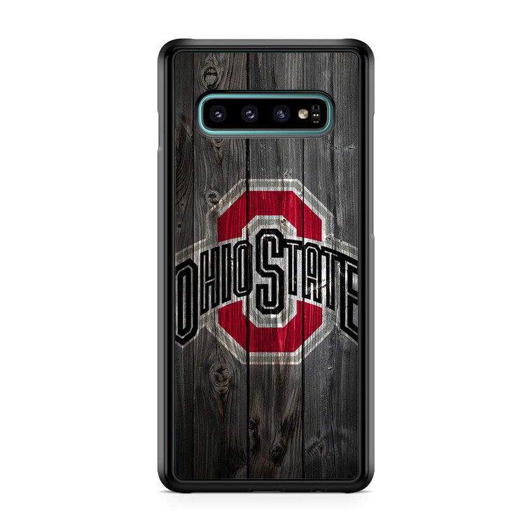 Ohio State Art Wood Samsung Galaxy S10 Case