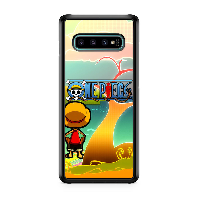 One Piece Chibi Luffy Samsung Galaxy S10 Case