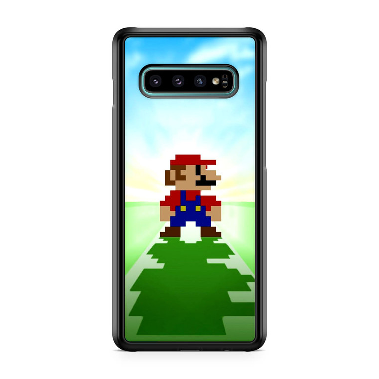 Super Mario Bros Minecraft Samsung Galaxy S10 Case