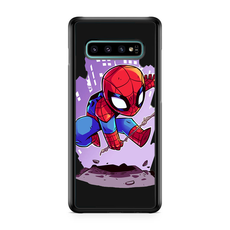 Spiderman Chibi Minimalism Samsung Galaxy S10 Case