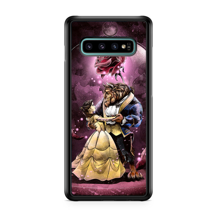 Beauty And The Beast Glass Samsung Galaxy S10 Case