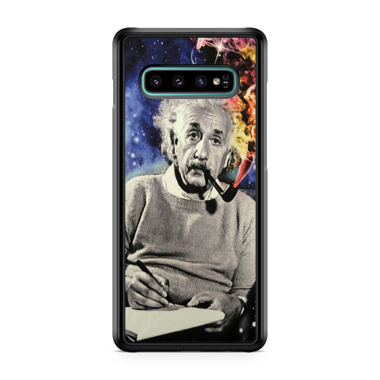 Albert Einstein Smoking Samsung Galaxy S10 Case