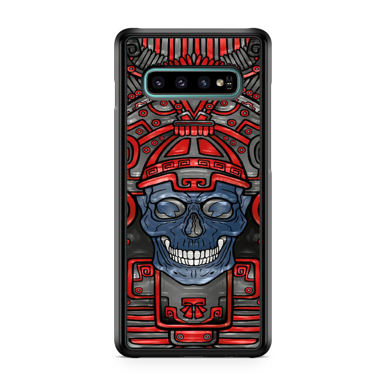 Aztec Skull Samsung Galaxy S10 Case