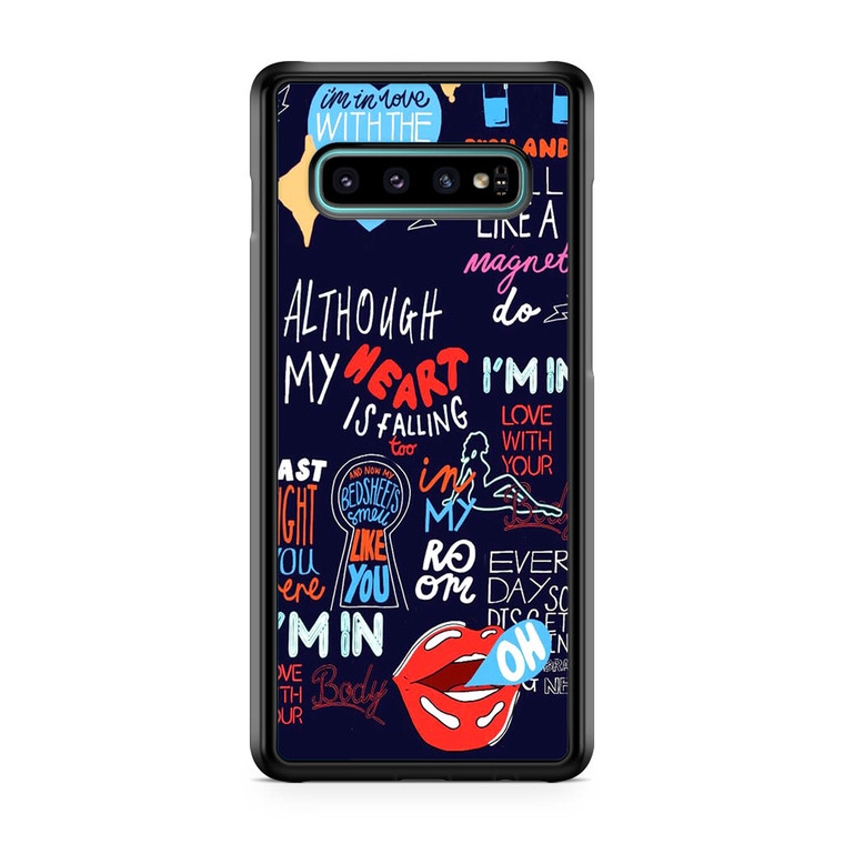 Shape Of You Lyrics Samsung Galaxy S10 Case