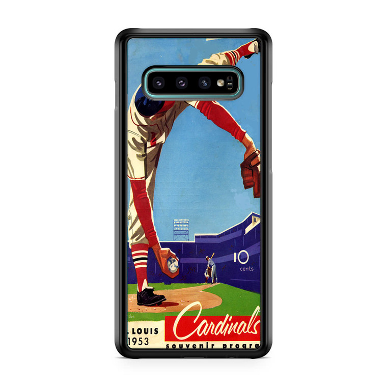 Vintage St Lous Cardinals Scorecard Samsung Galaxy S10 Case