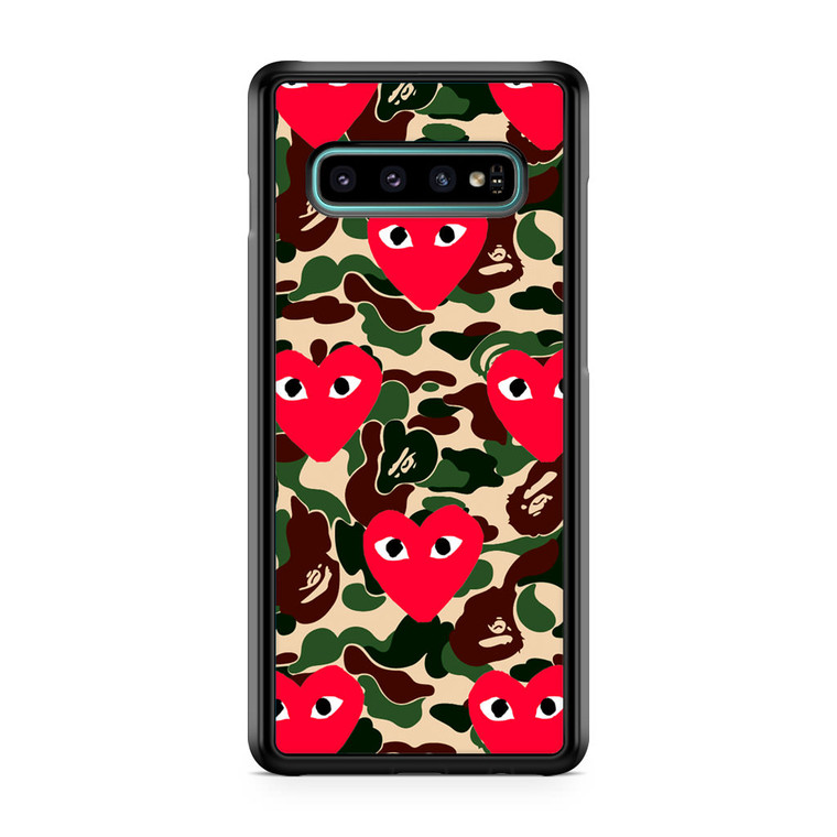 Bape x Comme Des Garcon Camo Samsung Galaxy S10 Case