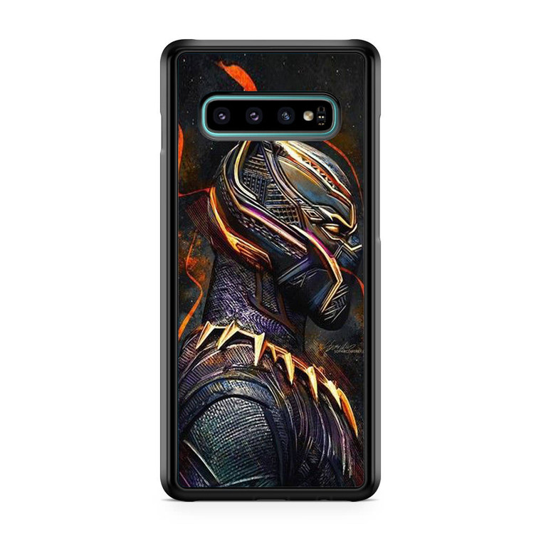 Black Panther Heroes Poster Samsung Galaxy S10 Case