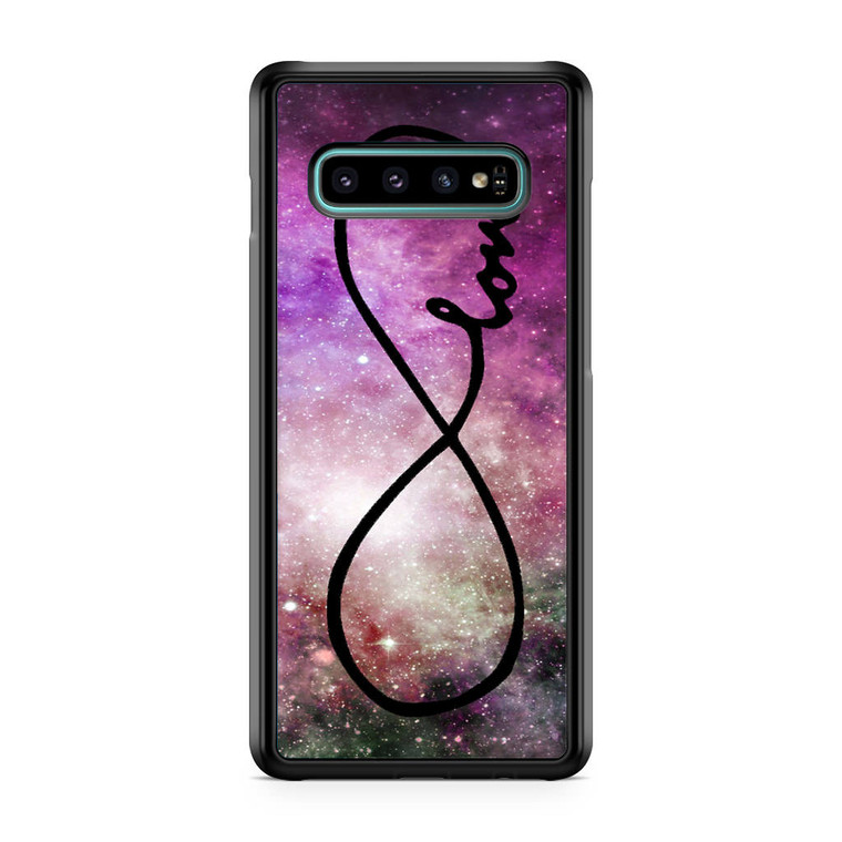 Infinity Love Purple Galaxy Nebula Samsung Galaxy S10 Plus Case