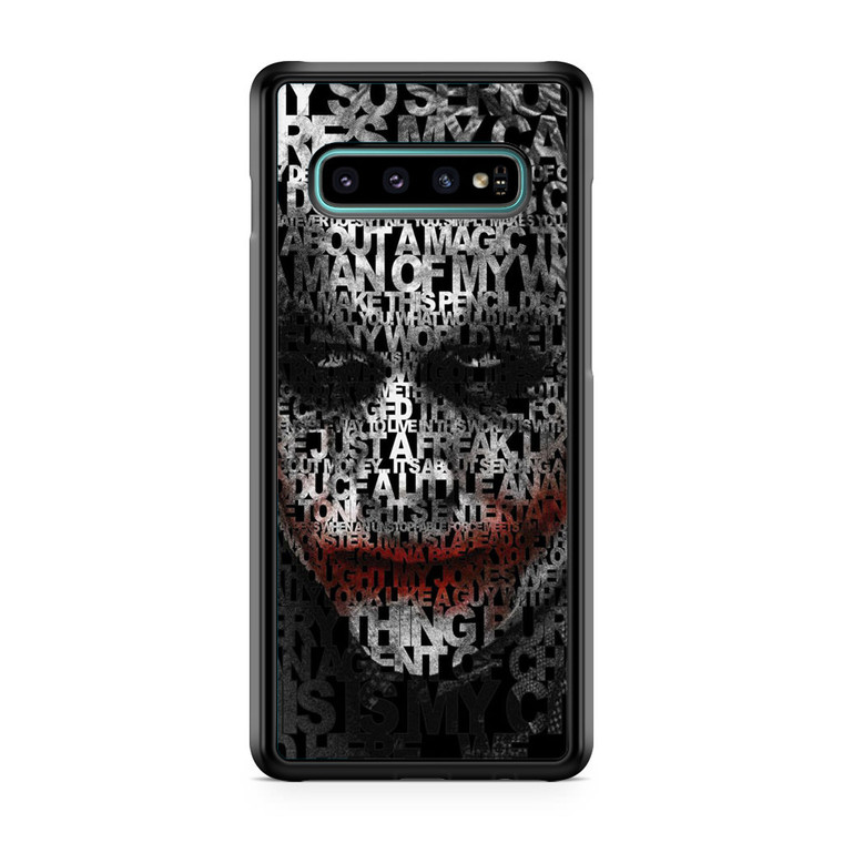 Joker Typography Quotes Samsung Galaxy S10 Plus Case