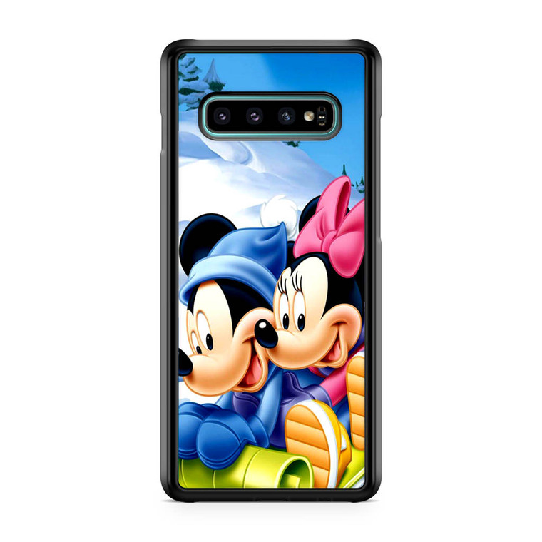 Mickey Mouse and Minnie Mouse Samsung Galaxy S10 Plus Case