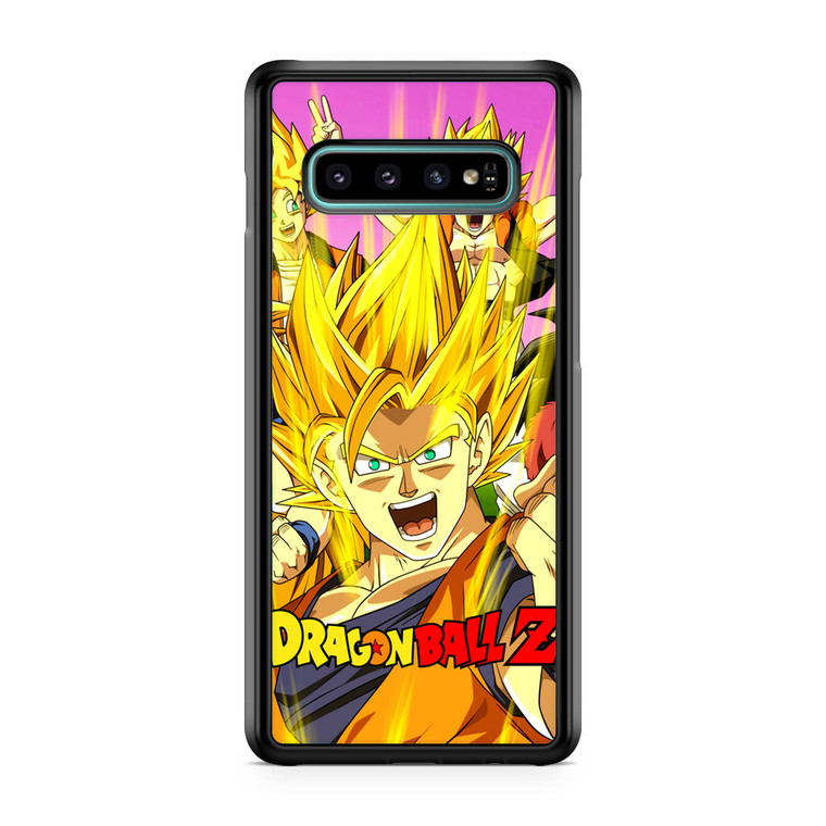 Dragon Ball Z Super Saiyans Samsung Galaxy S10 Plus Case