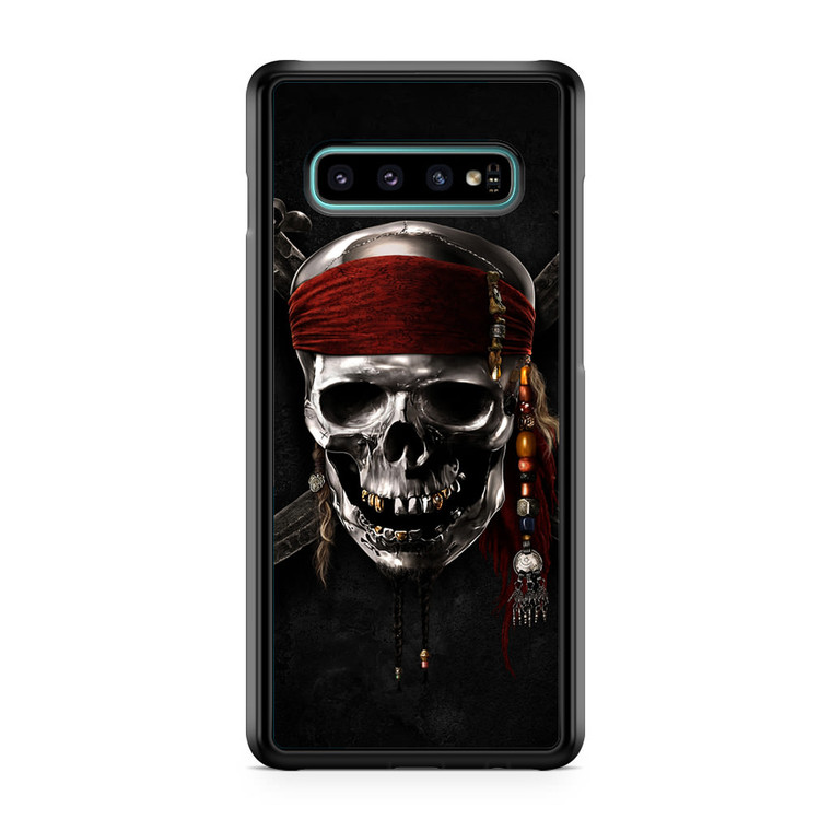 Pirates of Carribean Skull Logo Samsung Galaxy S10 Plus Case