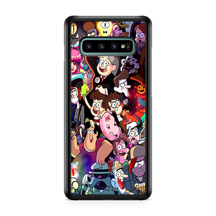 Gravity Falls All Characters Collage Samsung Galaxy S10 Plus Case