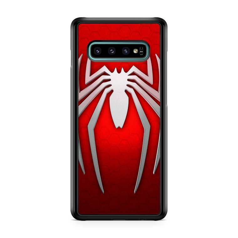 Spiderman Logo Red White Samsung Galaxy S10 Plus Case