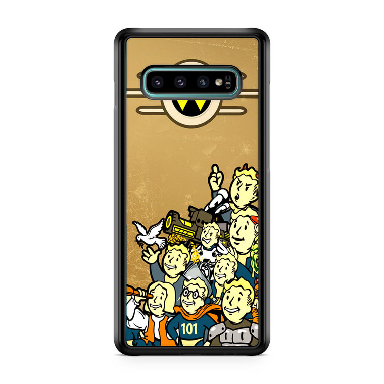 Vault Boy Perks Fallout Samsung Galaxy S10 Plus Case