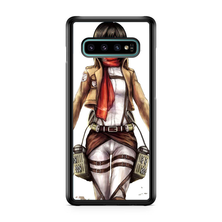 Cool Mikasa Ackerman Attack On Titan Samsung Galaxy S10 Plus Case