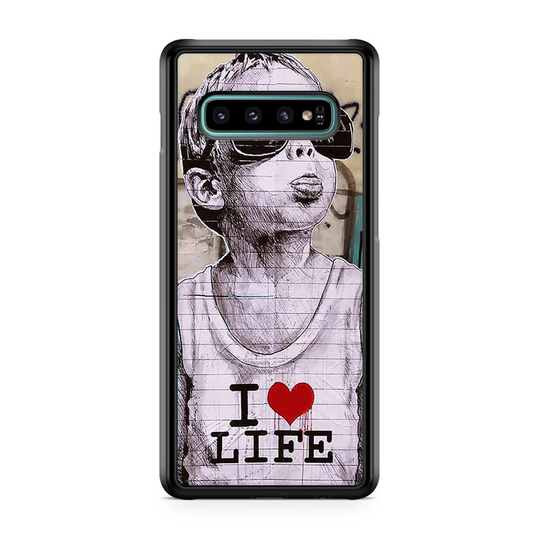 I Love Life Banksy Samsung Galaxy S10 Plus Case