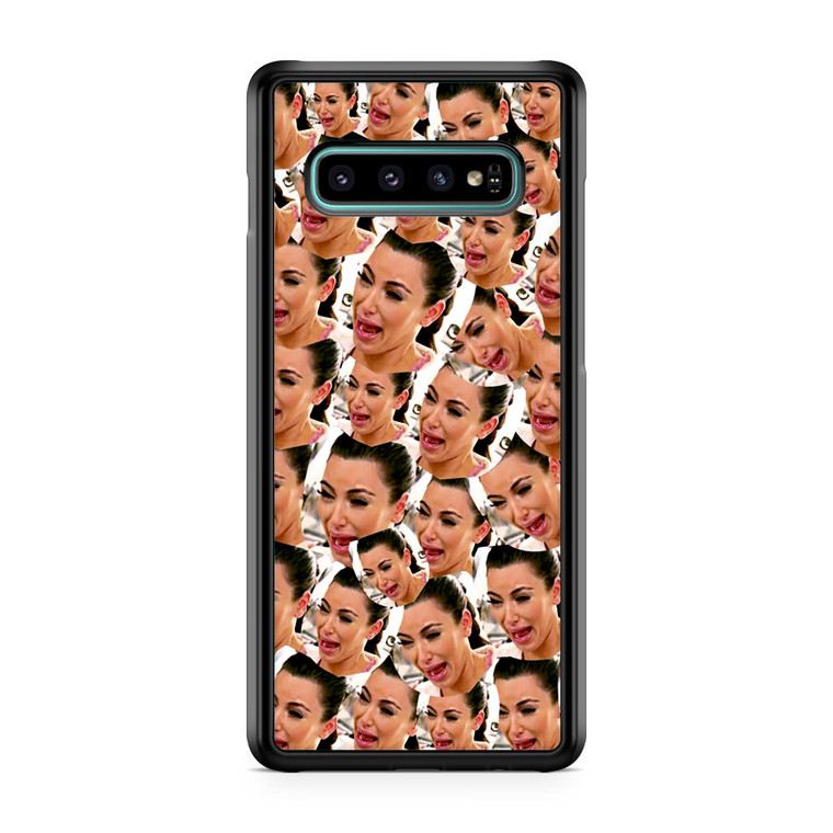 Kim Kardashian Crying Collage Samsung Galaxy S10 Plus Case