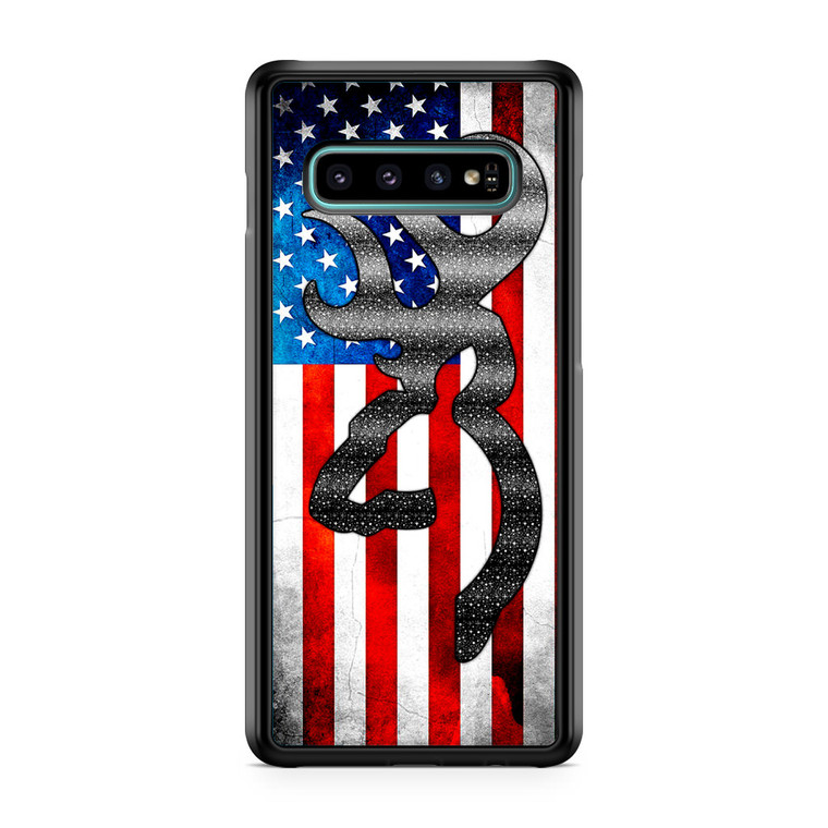 Browning American Flag Samsung Galaxy S10 Plus Case