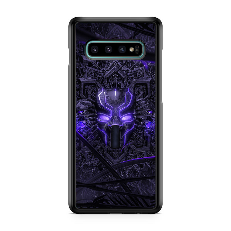 Black Panther Purple Mask Samsung Galaxy S10 Plus Case