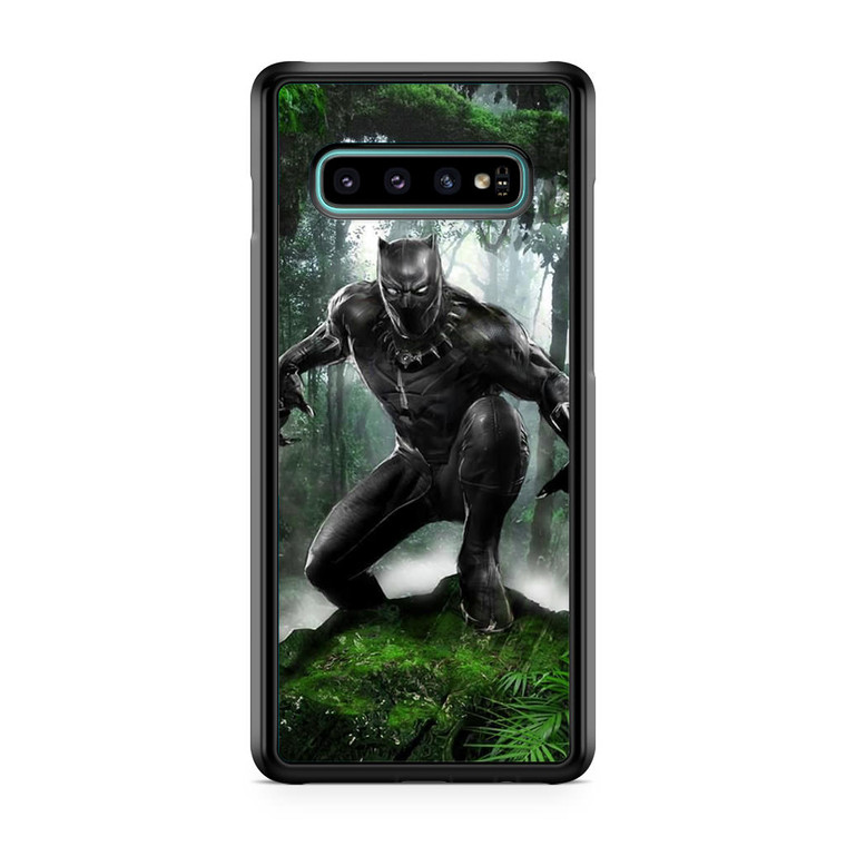 Black Panther Ready To Fight Samsung Galaxy S10 Plus Case