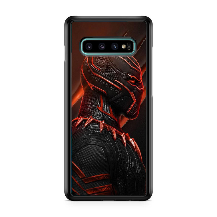 Black Panther Red Mask Poster Samsung Galaxy S10 Plus Case
