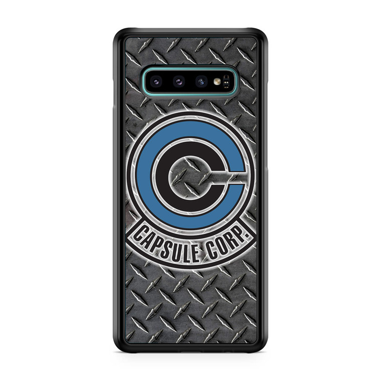 Capsule Corp Metal Logo Dragon Ball Z Samsung Galaxy S10 Plus Case