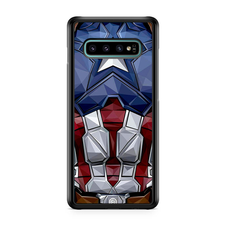 Captain America Comic Costume Samsung Galaxy S10 Plus Case