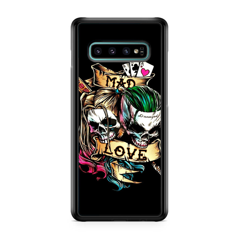 Mad Love Of Harley Quinn And Joker Samsung Galaxy S10 Plus Case