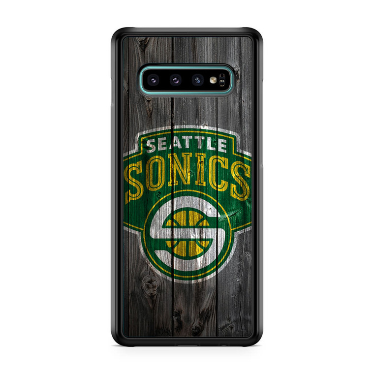 Seattle Sonics Wood Samsung Galaxy S10 Plus Case