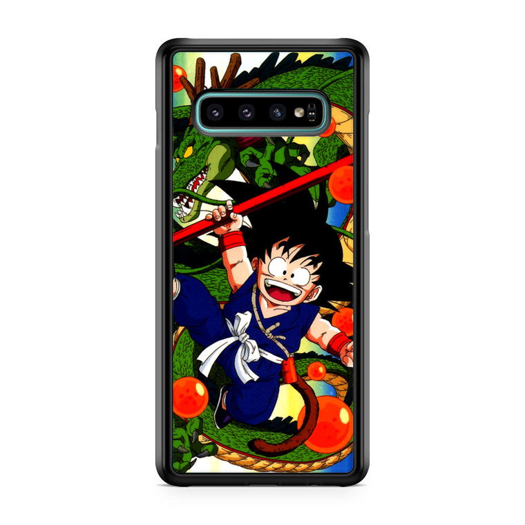 Shenlong and Goku Dragon Ball Z Samsung Galaxy S10 Plus Case