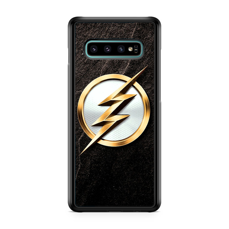 The Flash Gold Logo Samsung Galaxy S10 Plus Case