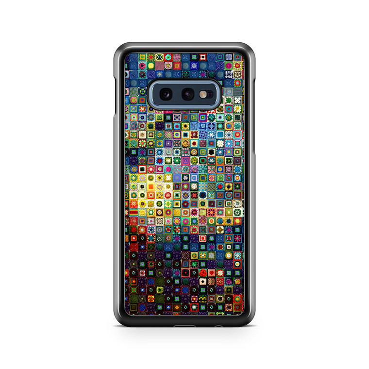 Vincent Van Gogh Starry Night Tiles Samsung Galaxy S10e Case