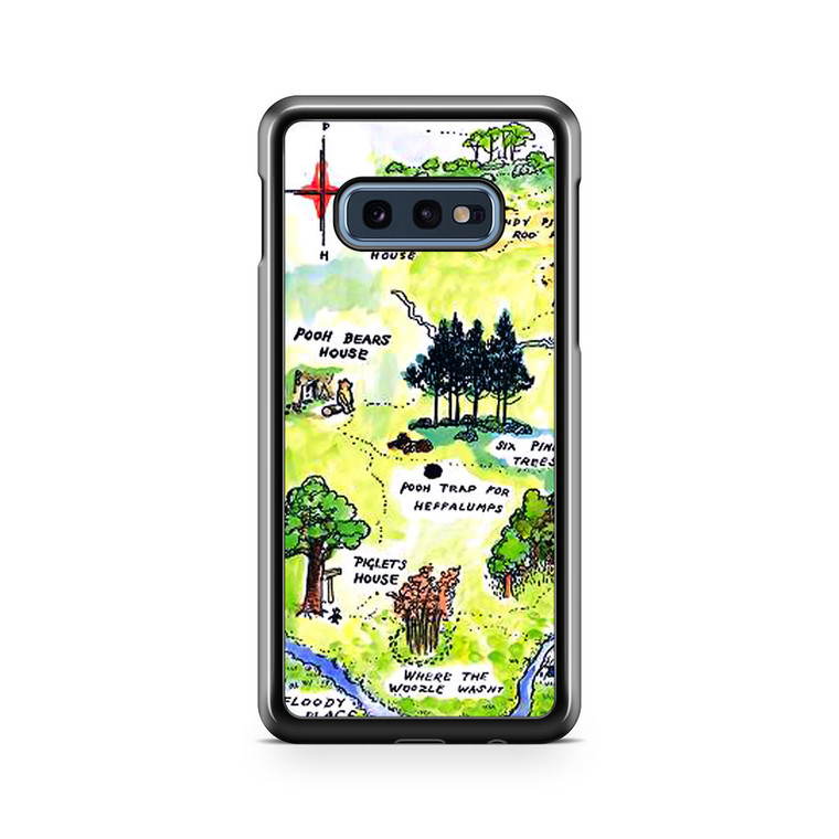 Winnie the Pooh Hundred Acre Woods Map Samsung Galaxy S10e Case