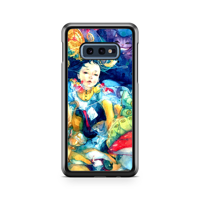 Alice In Wonderland Watercolor Painting Samsung Galaxy S10e Case