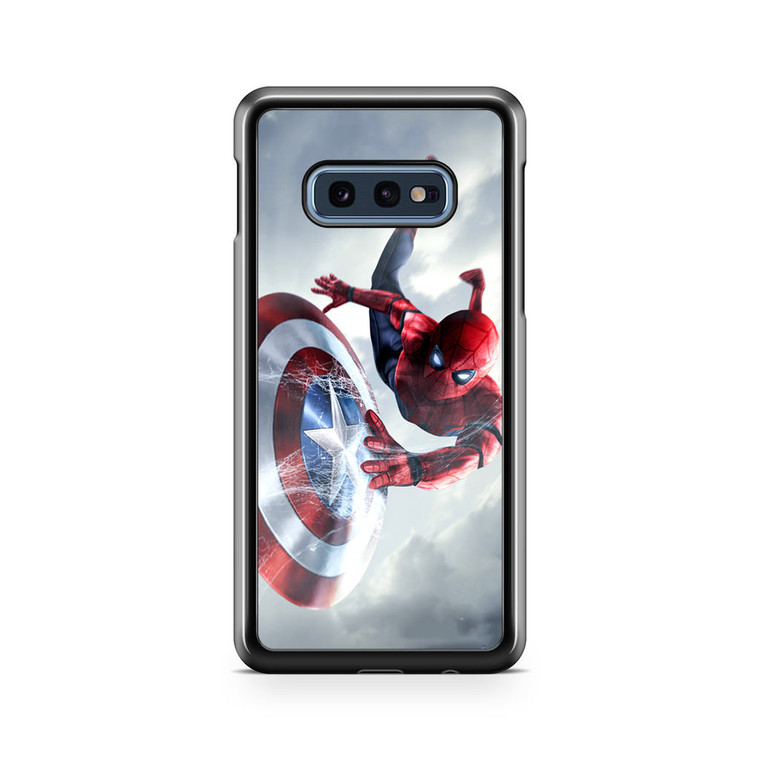 Spiderman Captain America Shield Samsung Galaxy S10e Case
