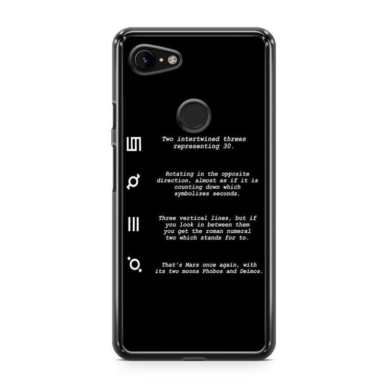 30 Second to Mars Symbol Definition Google Pixel 3 Case