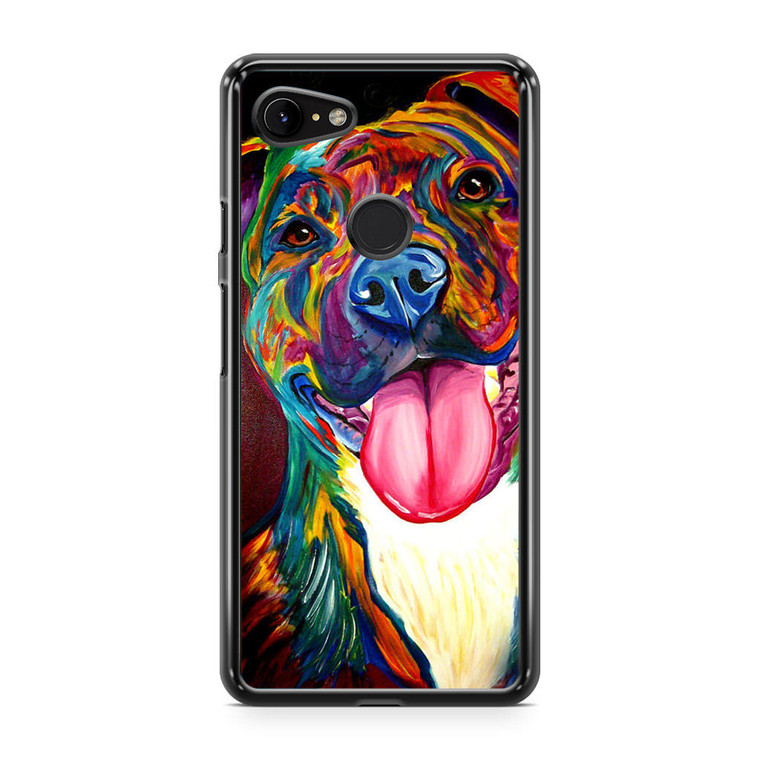 Pitbull Painting Art Google Pixel 3 Case