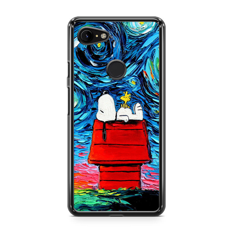 Snoopy Starry Night Van Gogh Google Pixel 3 Case