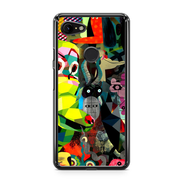 Psychedelic Abtraction Pattern Google Pixel 3 Case