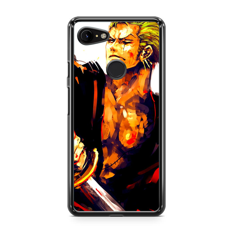 One Piece Roronoa Zoro Paint Google Pixel 3 Case