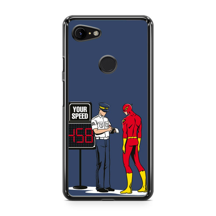 The Flash And The Cop Google Pixel 3 Case