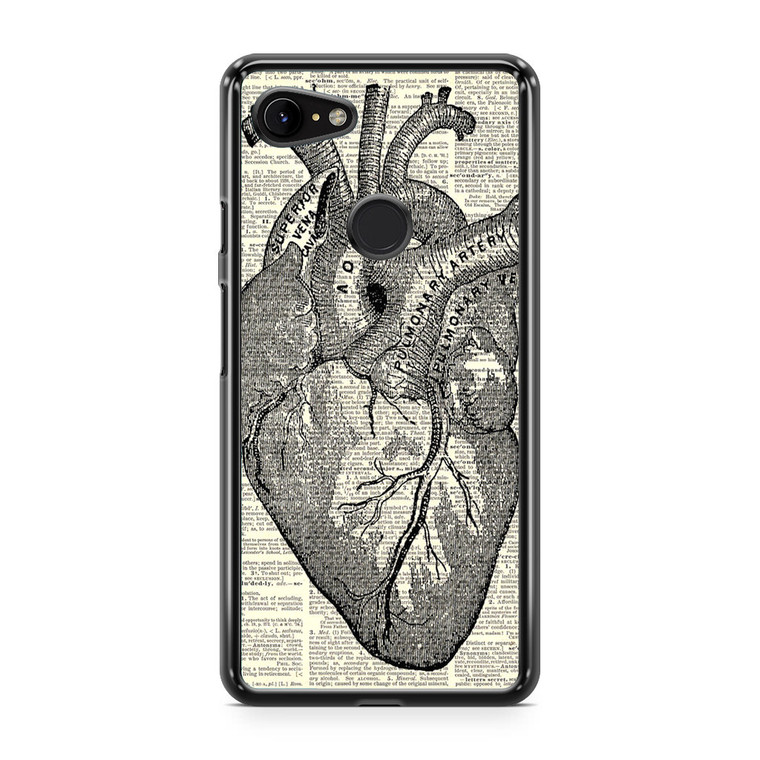 Heart Book Art Google Pixel 3 Case