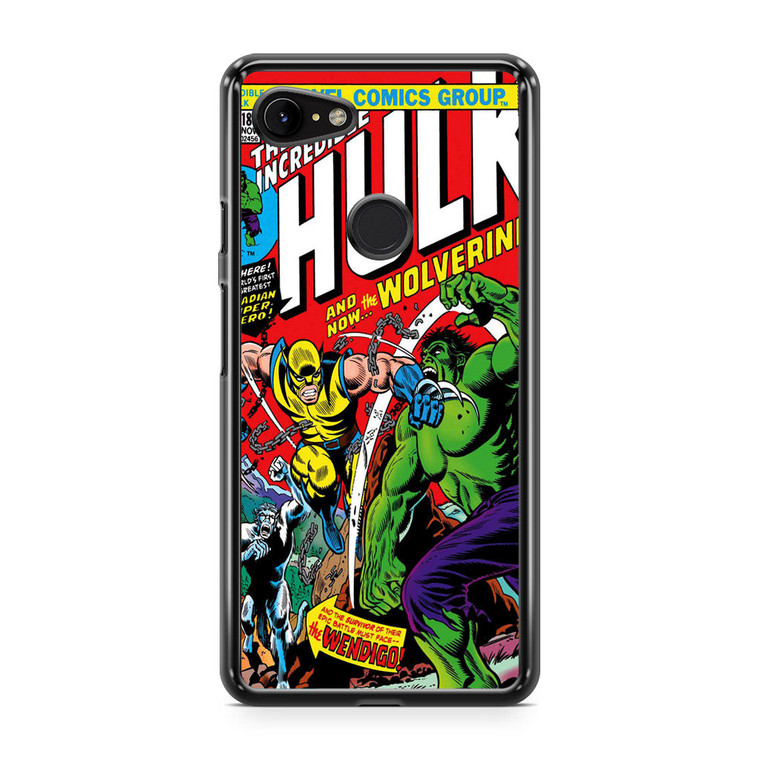 Marvel Comics Cover The Incredible Hulk Google Pixel 3 Case