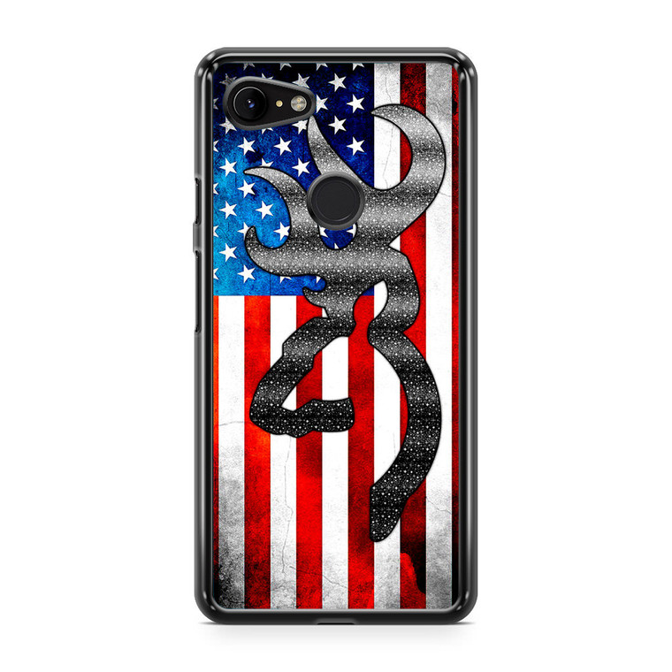 Browning American Flag Google Pixel 3 Case