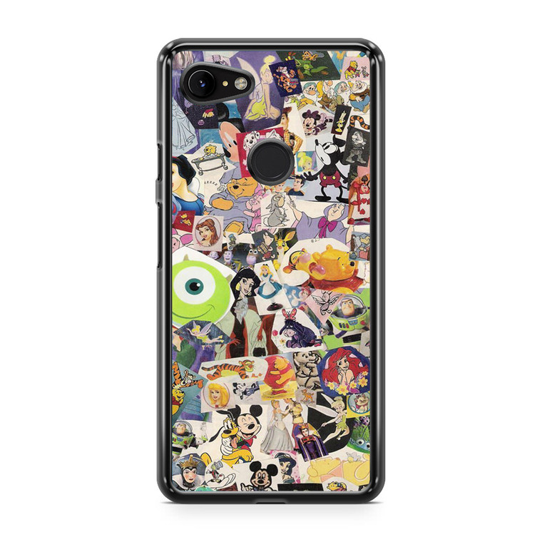 Disney Collage Art Google Pixel 3a XL Case