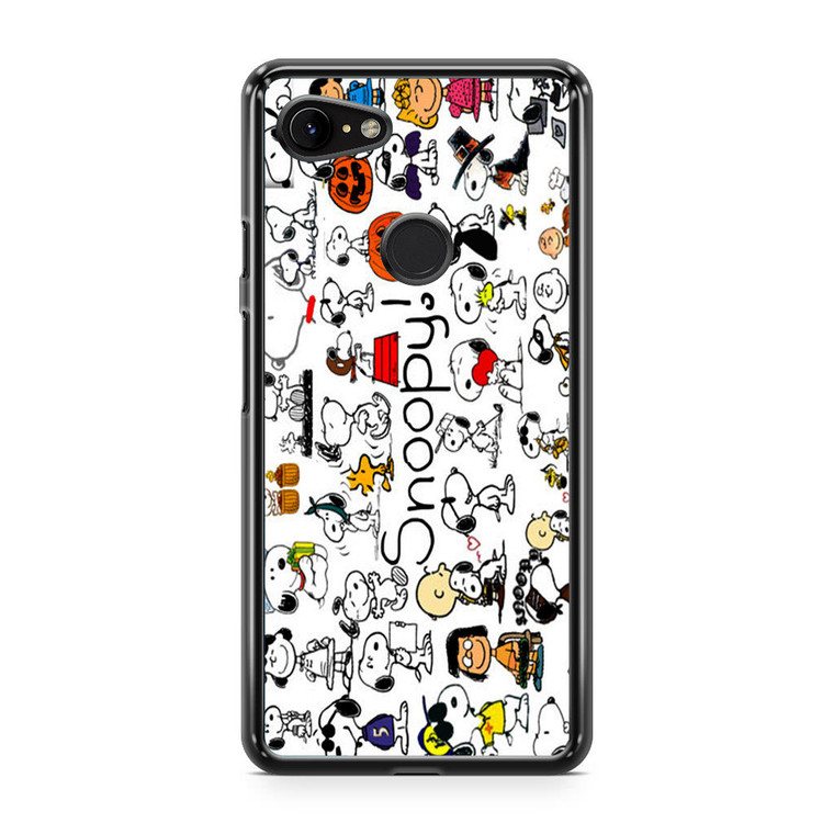 Snoopy Collage Google Pixel 3a XL Case